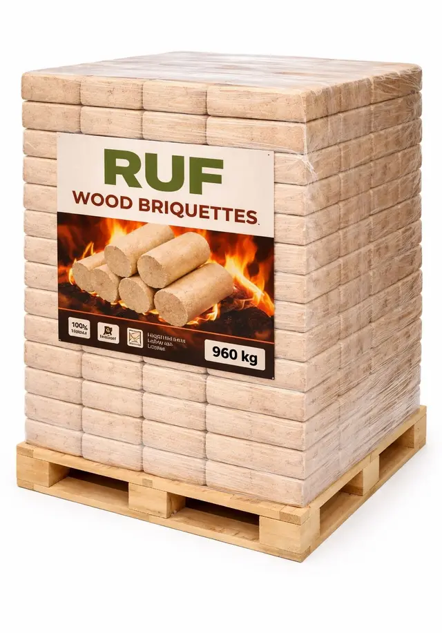 RUF Bûches compressées — Palette 960 kg