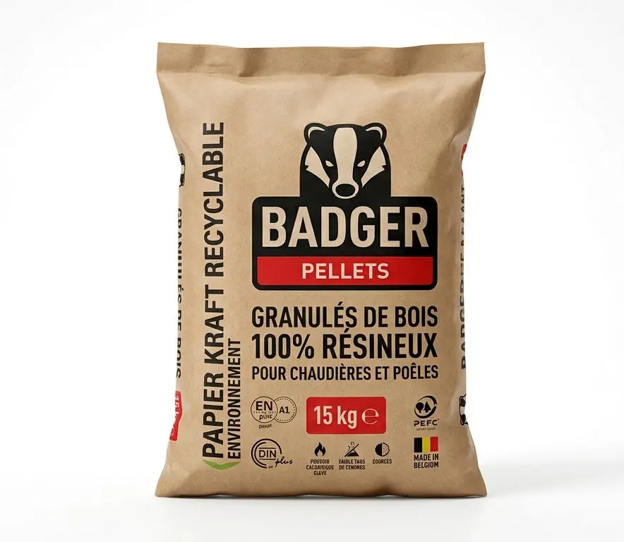 Granulés Badger — Palette de 66 sacs de 15 kg